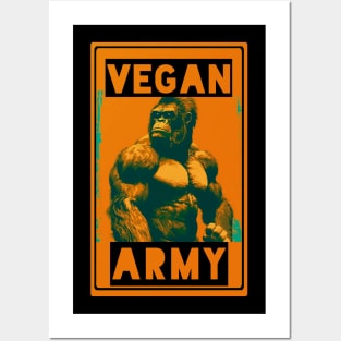 vegan bodybuilding Posters and Art